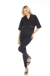 Dolman Top with Zippers - CARINE